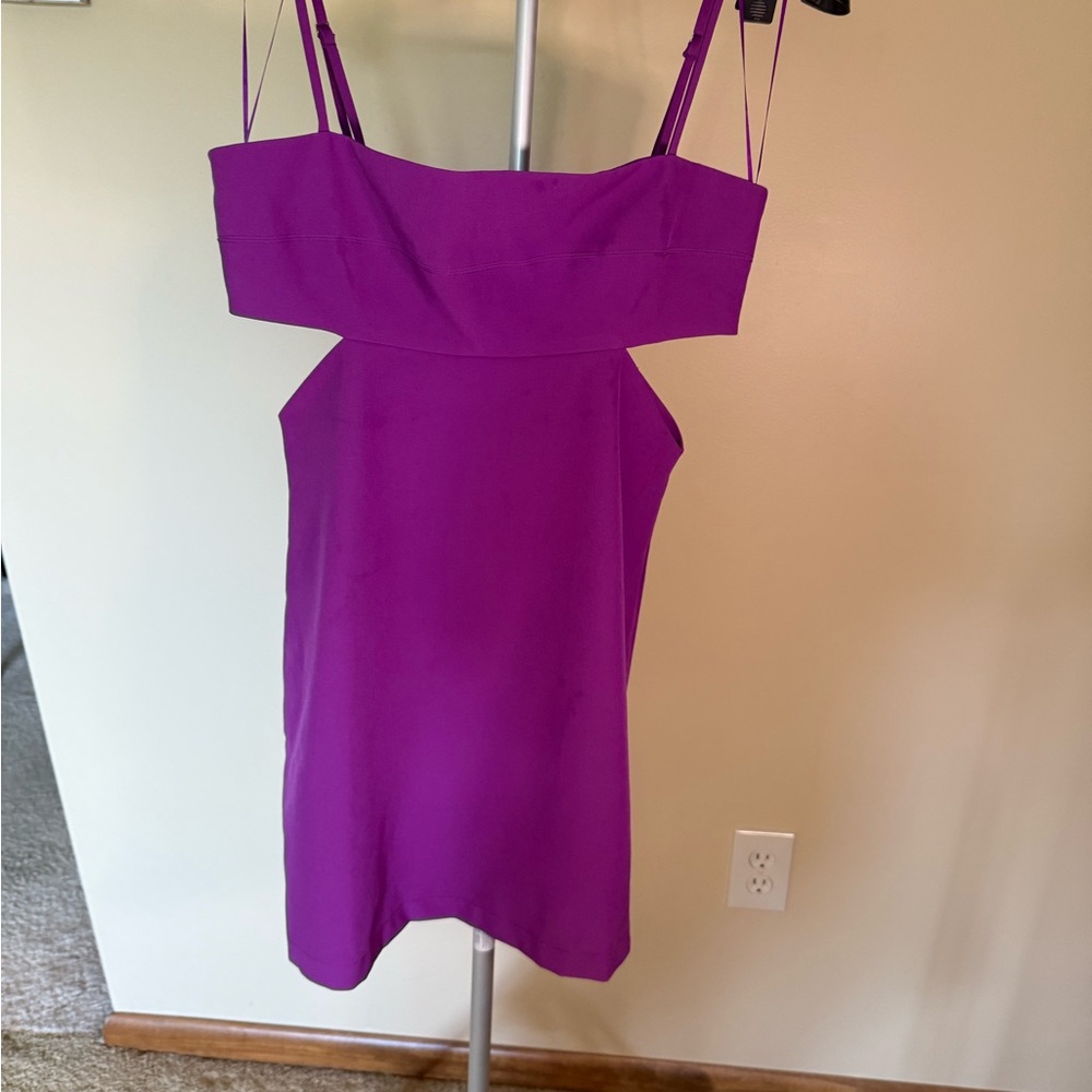 Steve Madden Pink and Purple Sheath Dress with Spaghetti Straps